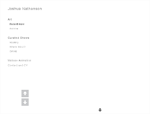 Tablet Screenshot of joshuanathanson.com
